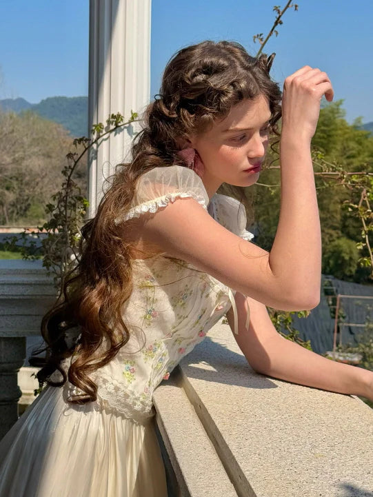 Floral Garden Lace Corset Top