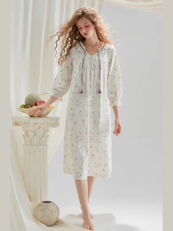 Whispering Petals Vintage Nightgown