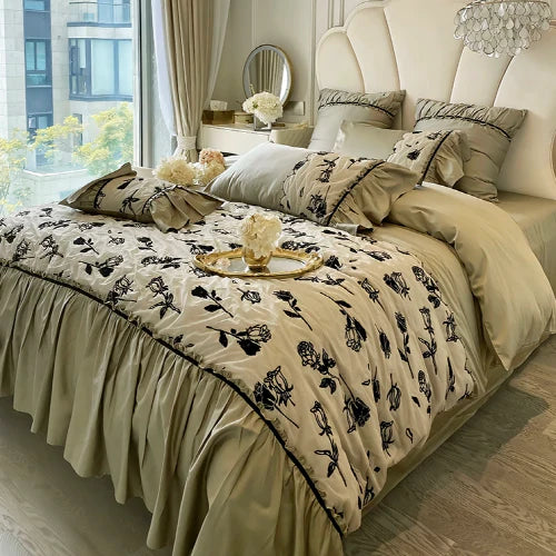 Enchanted Forest Rose Bedding Set