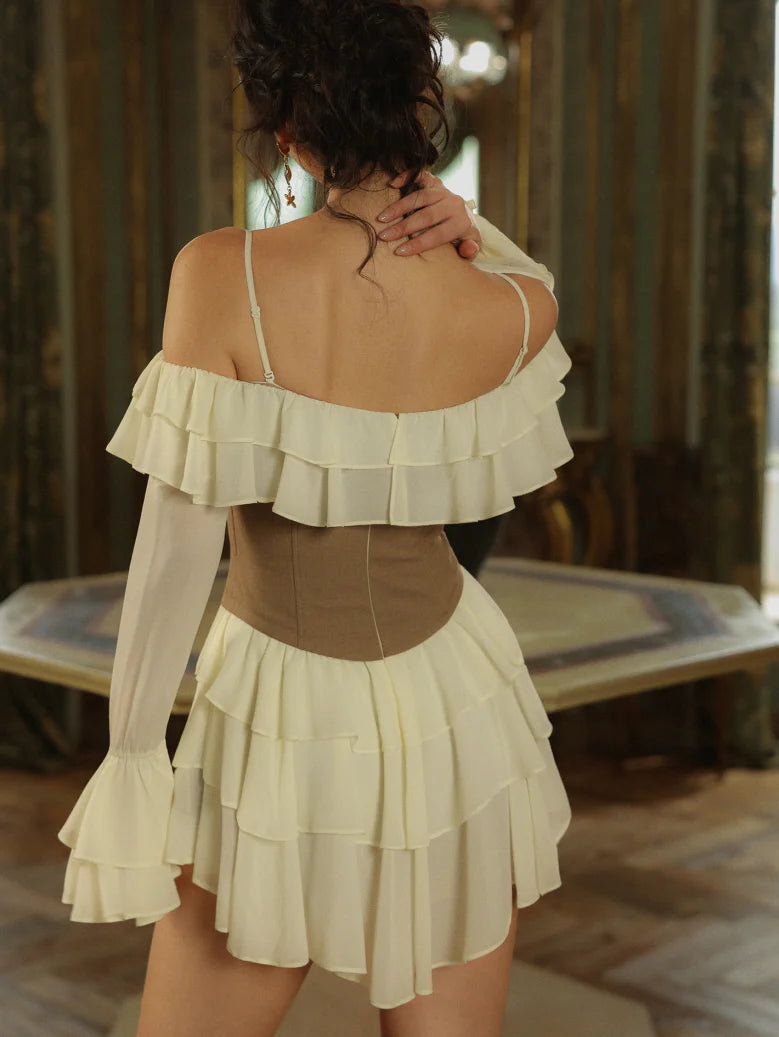 Fairytale Ruffle Corset Mini Dress