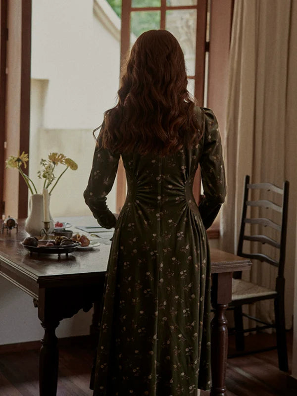 Deep Forest Elegance Dress