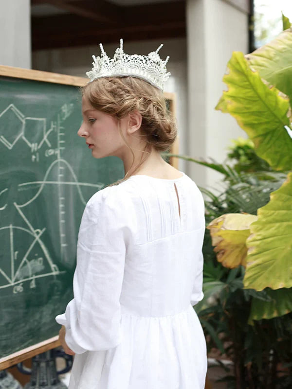 Pure Lily Embroidery Dress