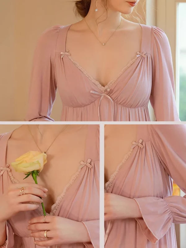 Pink Sunset Lace Romance Night Dress