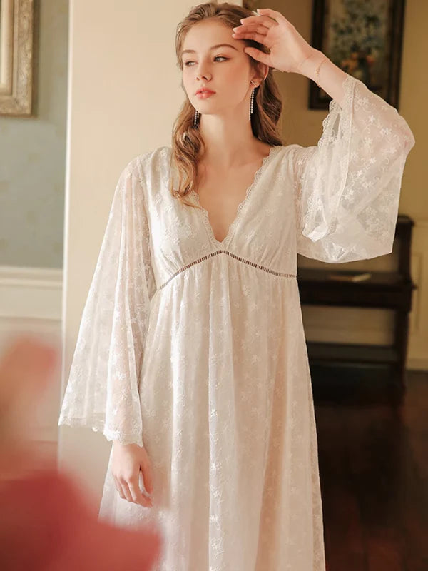 Enchanted Blossom Lace Nightgown