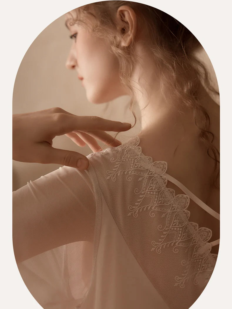 Romantic Lace Sheer Nightgown