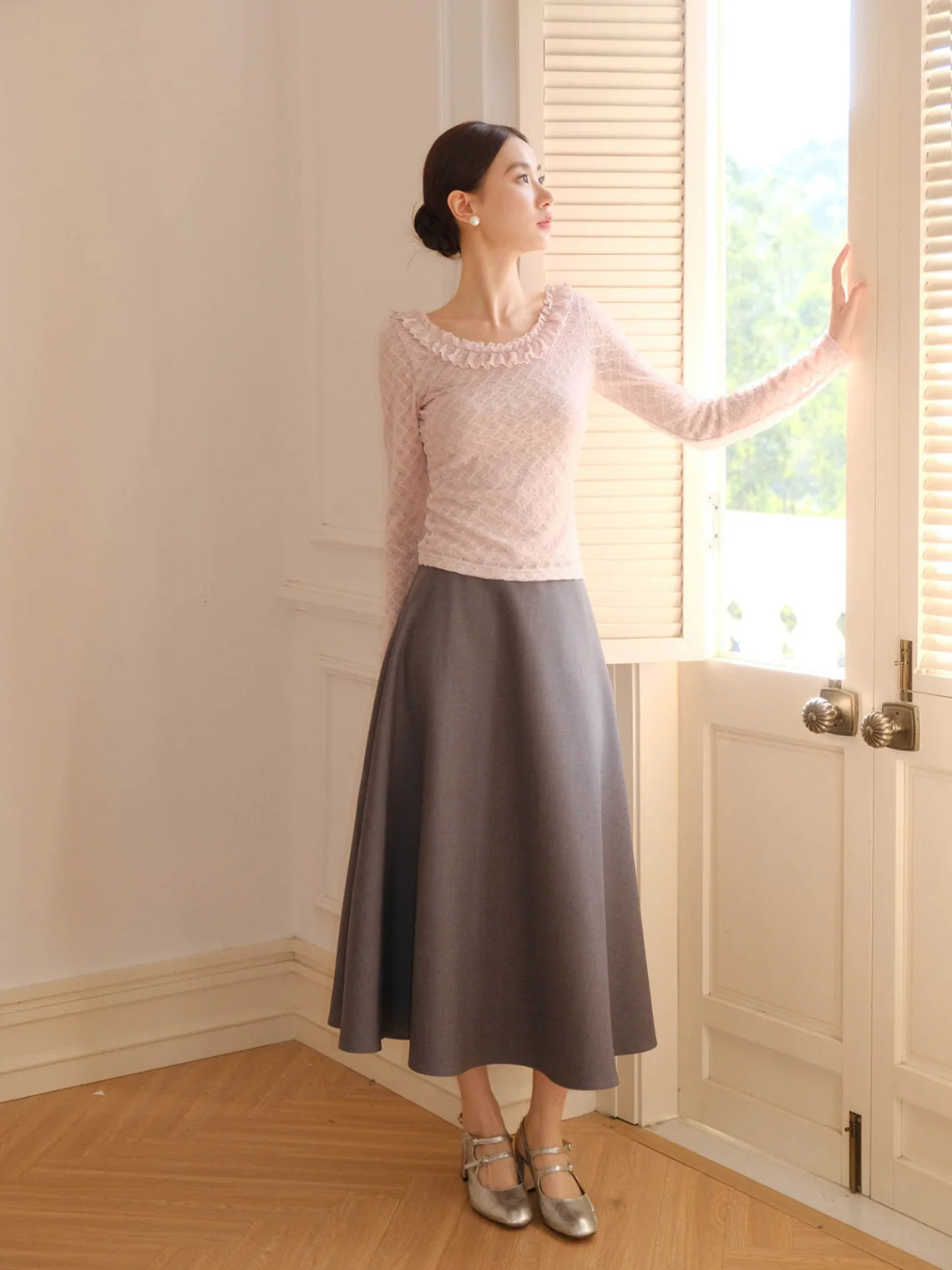 Romantic Ruffle Lace Blouse