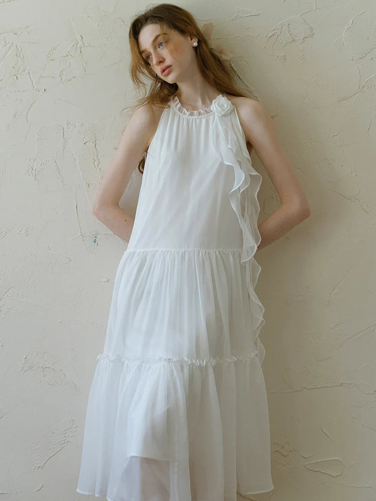 Jasmine's Ethereal White Fairy Dress