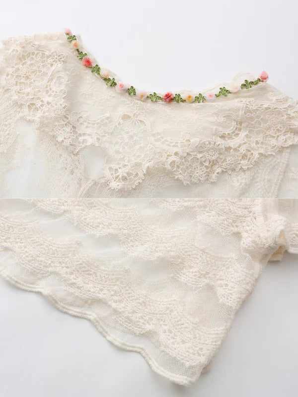 Blooming Lace Garden Shawl