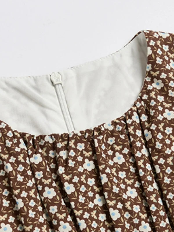 Autumn Melody Floral Dress