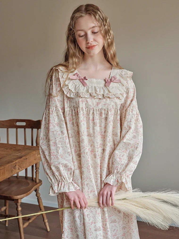 Enchanted Woodland Lace Nightgown