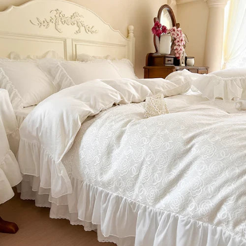 Snow Rose Dream Bedding Set