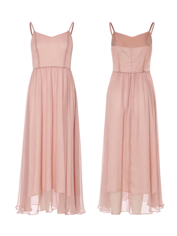 Whimsical Pink Ruffle Chiffon Blouse & Dress