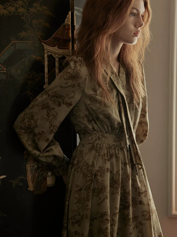 Vintage Floral Enchantress Dress