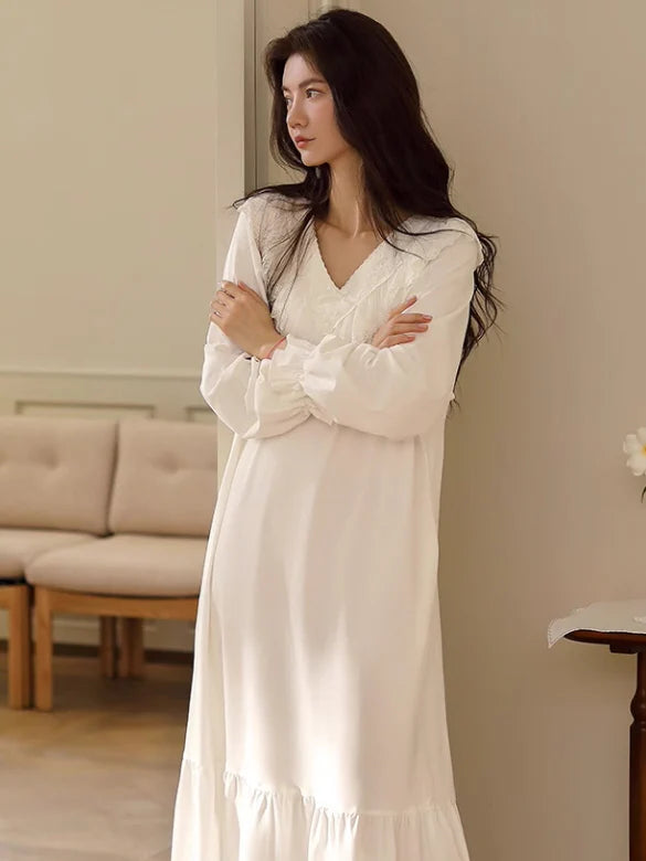 Modal Cotton Ivory Nightgown