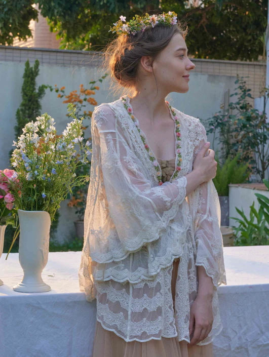 Blossom Garden Embroidered Corset & Skirt