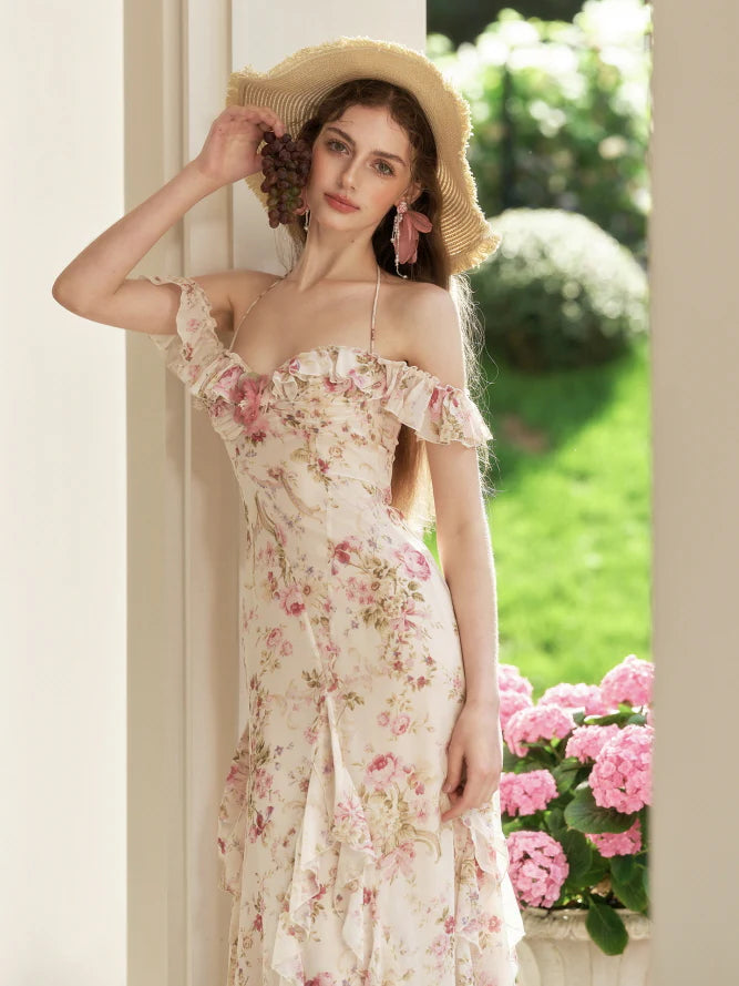 Rose Ruffle Bloom Dress