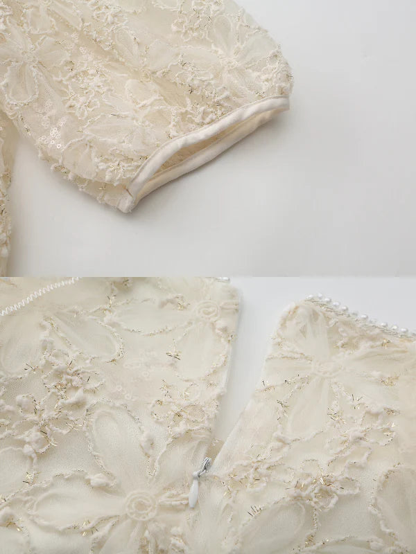 Ivory Lace Garden Waltz Dress