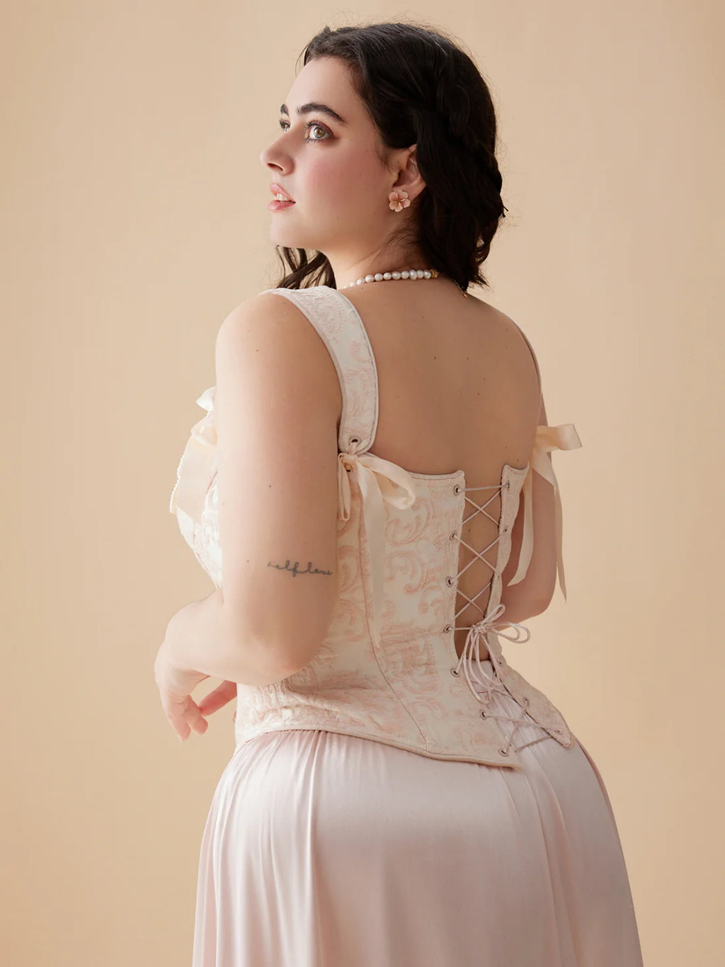 Blush Garden Rose Corset & Tiered Skirt