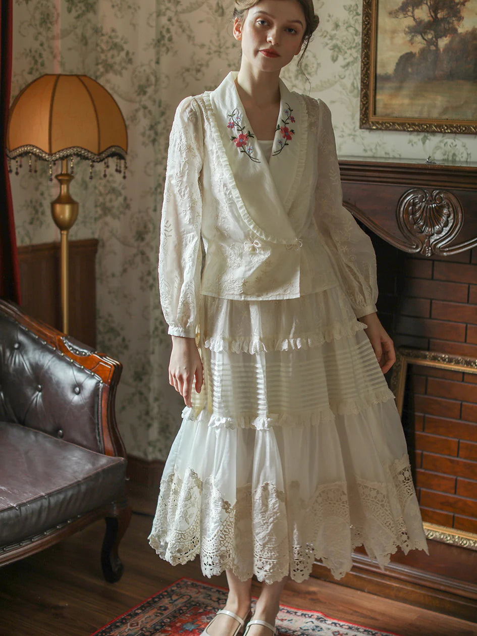 Lucy's Vintage Lace Elegance Skirt