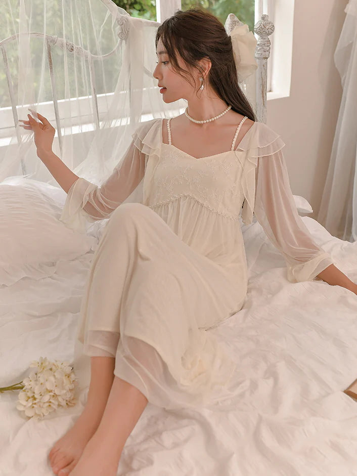 Ethereal Elegance Romantic Nightgown