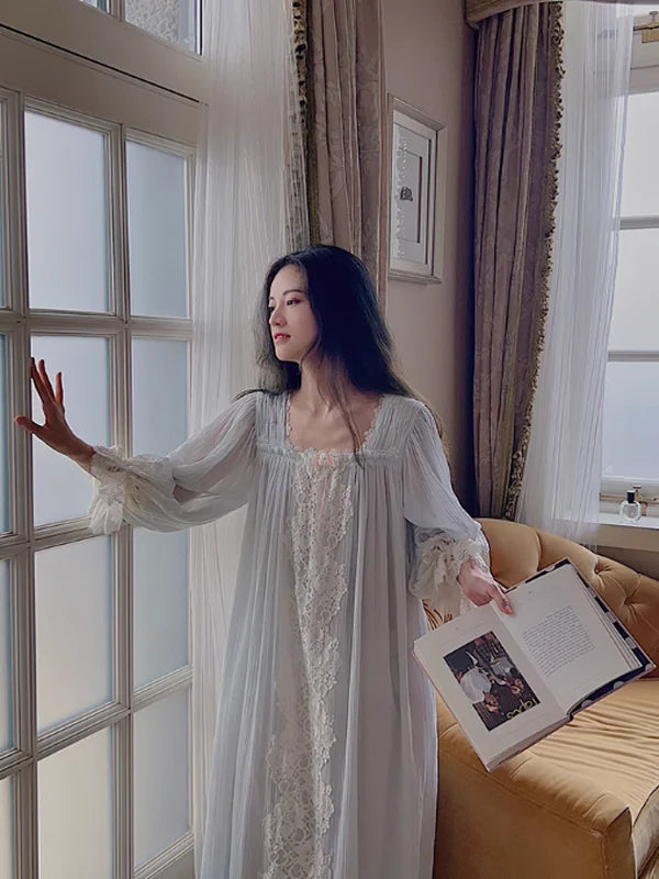 Evelyn's Ethereal Sky Nightgown