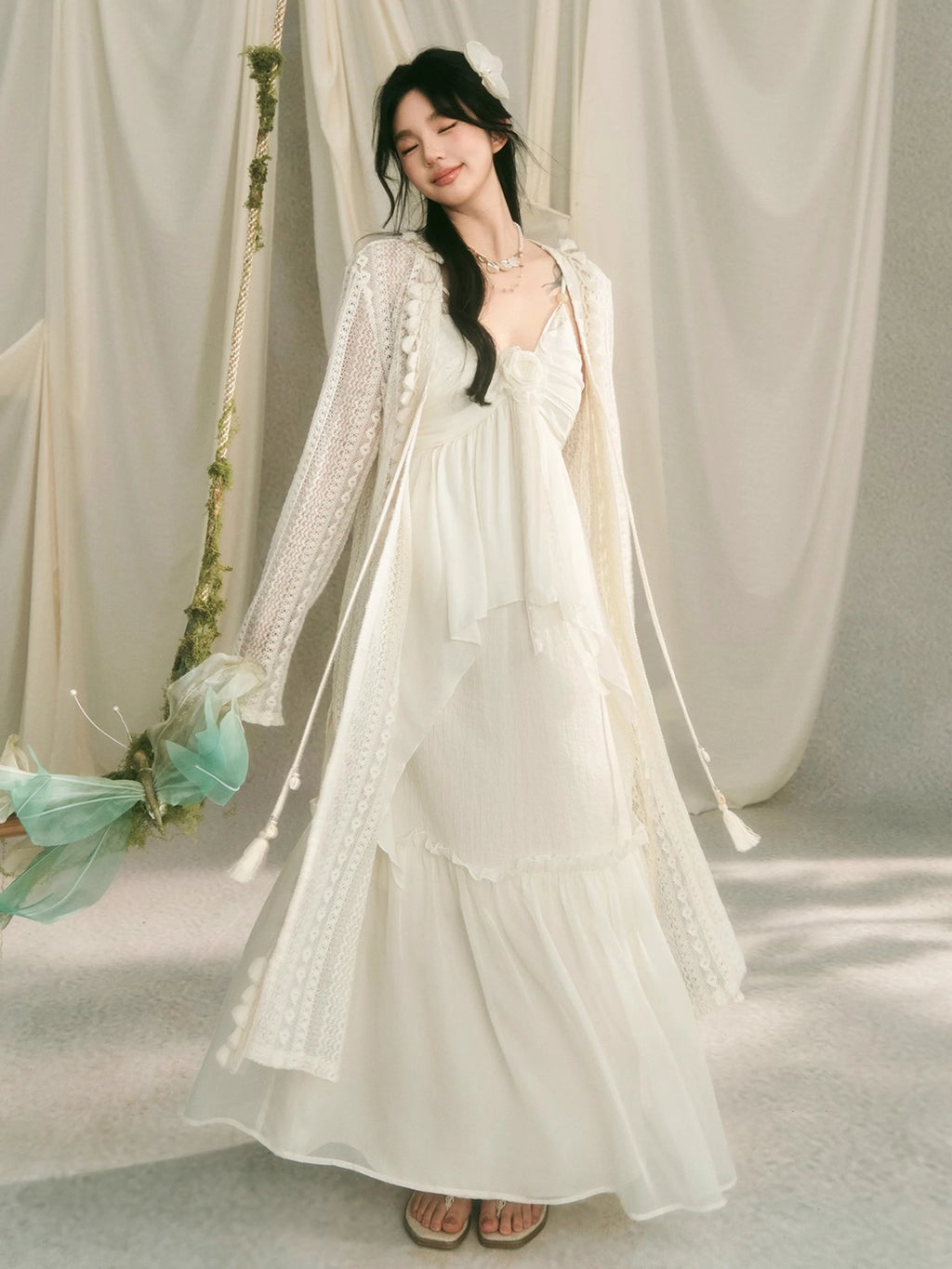 Ethereal Rose Fairycore Gown