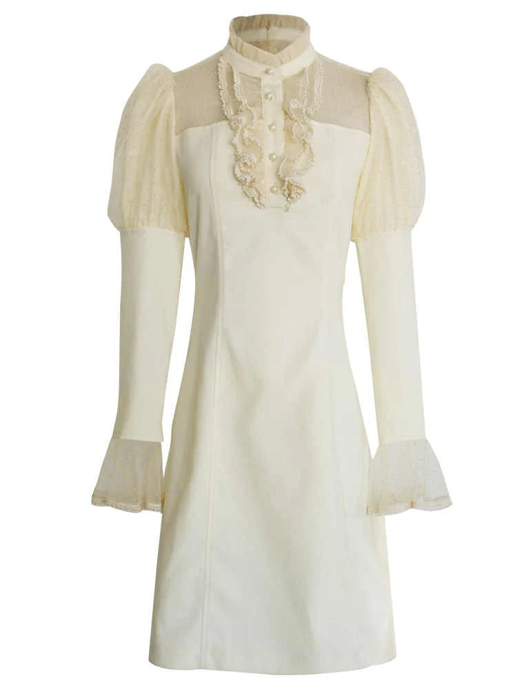 Dreamy Ivory Lace Fairy Dress