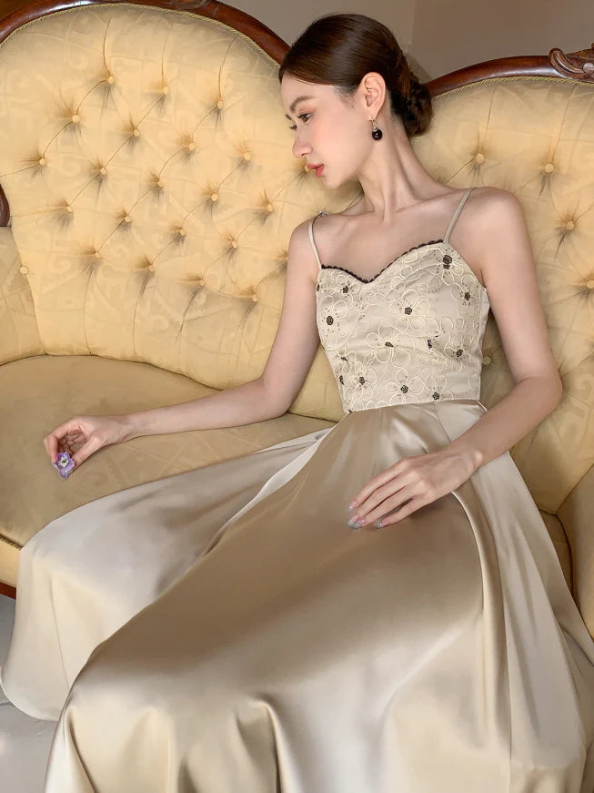 Embroidered Blossom Bodice Dress