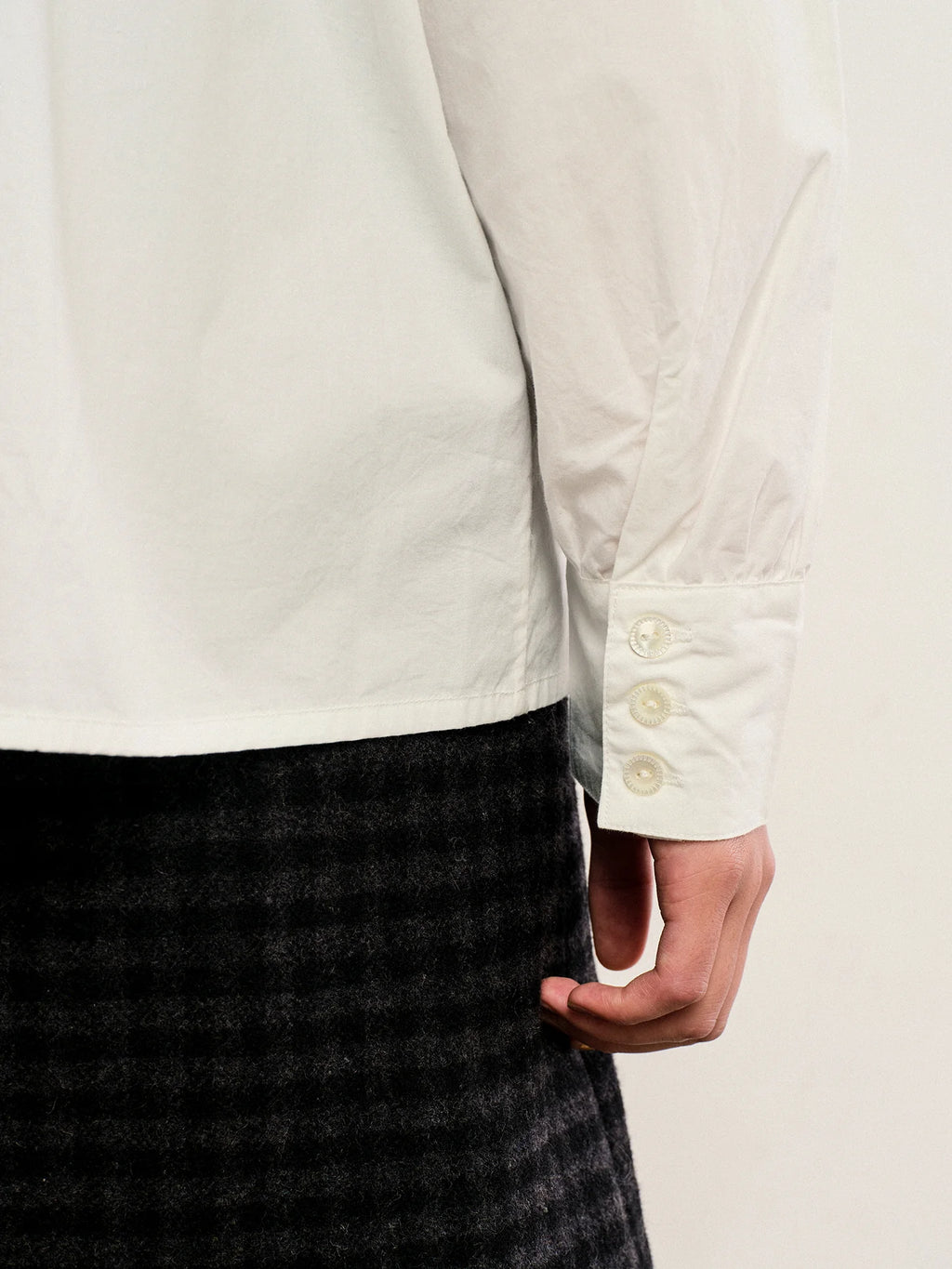 Vintage Embroidered Cotton Collar Blouse