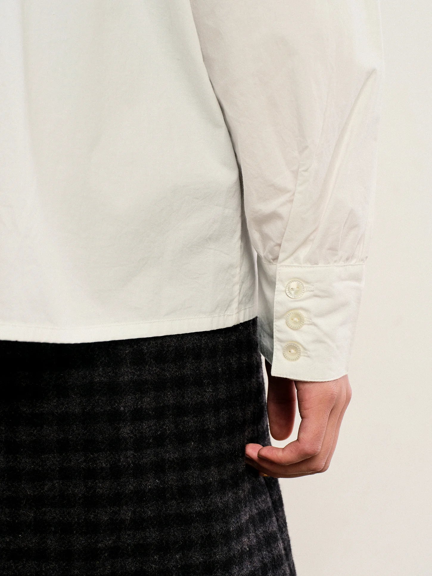 Vintage Embroidered Cotton Collar Blouse