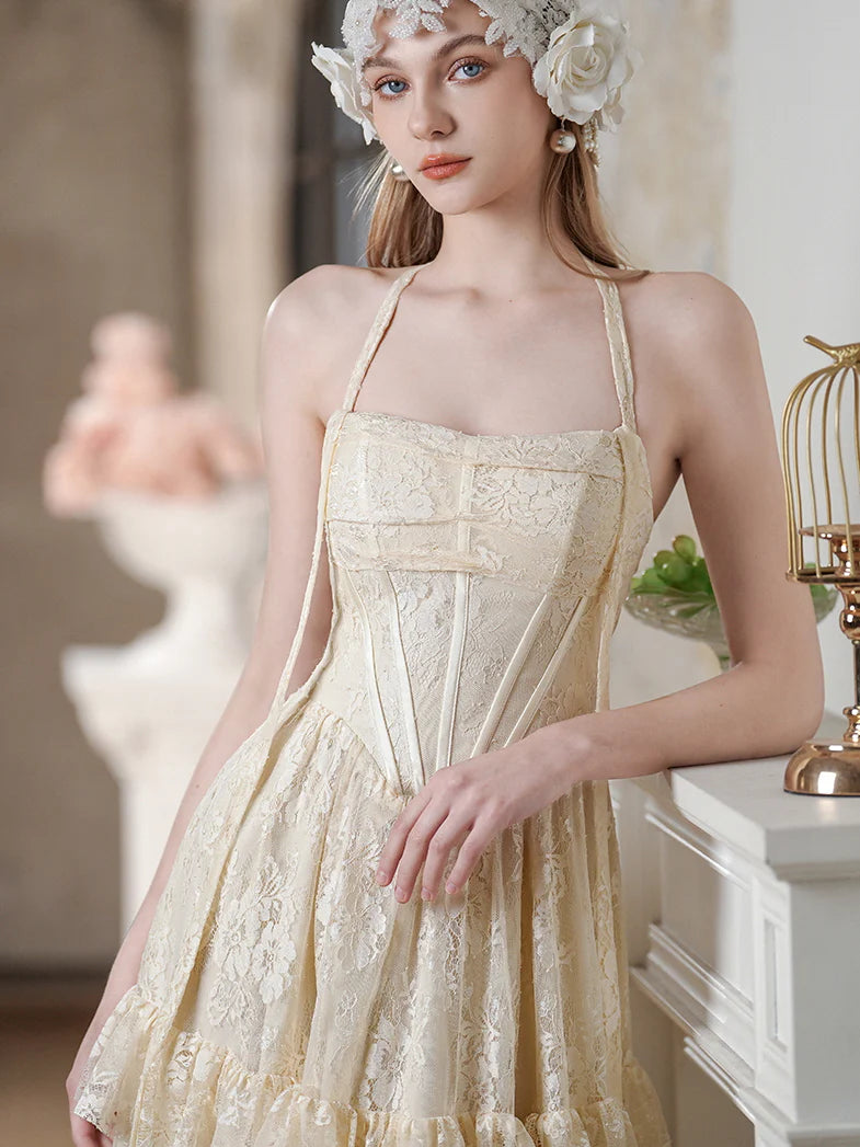 Victorian Elegance Lace Corset Dress