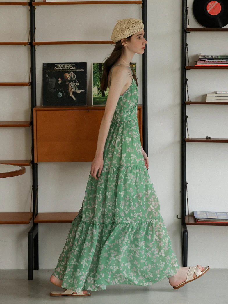 Emily's Verdant Blossom Dress