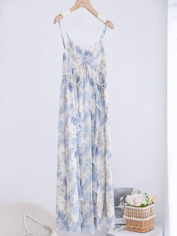 Enchanted Fairy Meadow Blue Dress