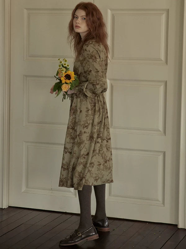 Vintage Floral Enchantress Dress