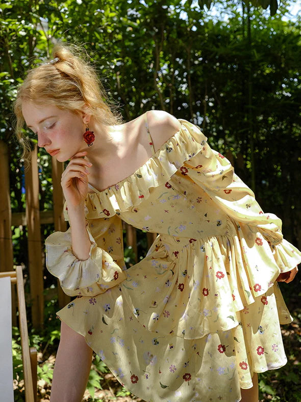 Enchanted Meadow Ruffled Dress