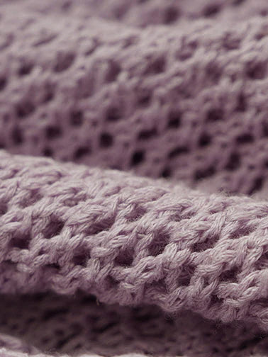 Serene Garden Crochet Lavender Dress
