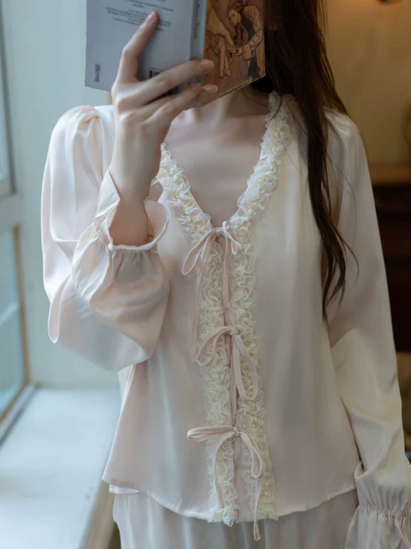 Silky Frill Princess Comfort Pajama
