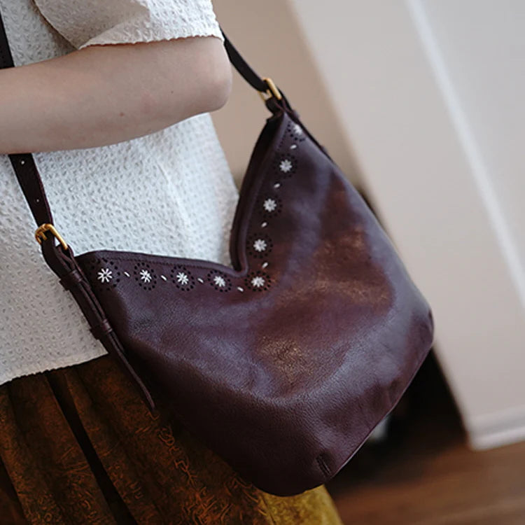 Vintage Retro Leather Shoulder Bag