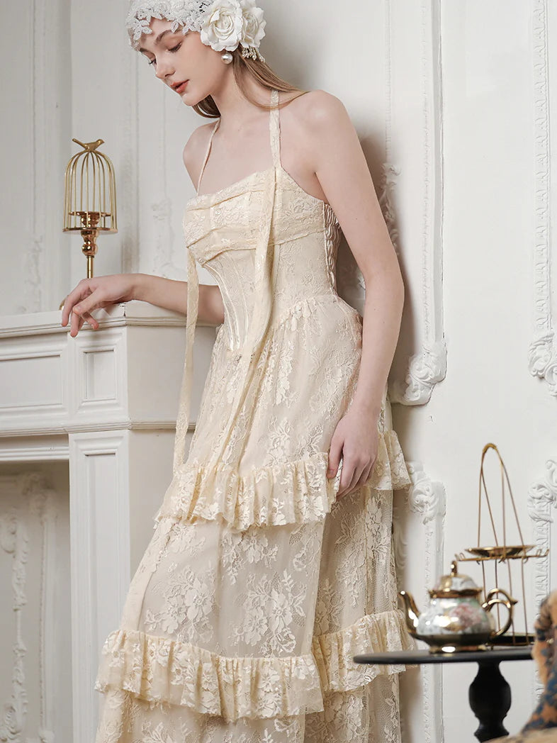 Victorian Elegance Lace Corset Dress