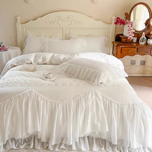 Snow Rose Dream Bedding Set