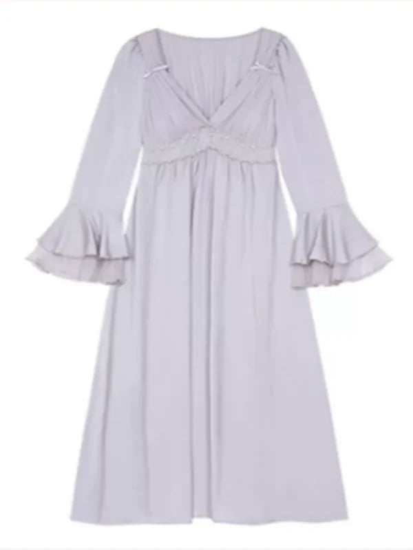 Lavender Dream Frill Nightgown