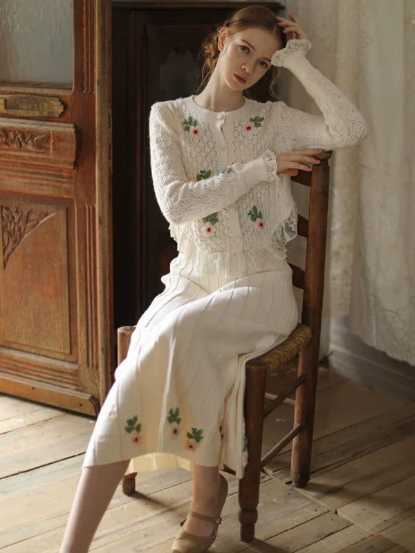 Fairy Tale Ivory Lace Cardigan