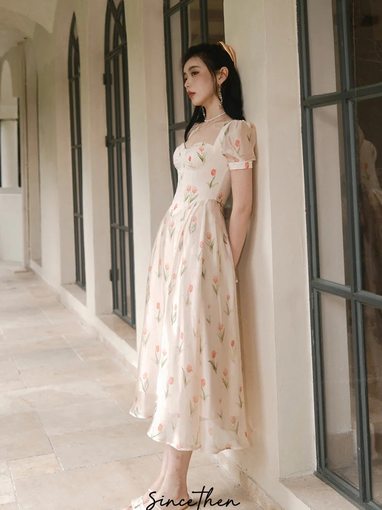 Elara's Tulip Garden Dress