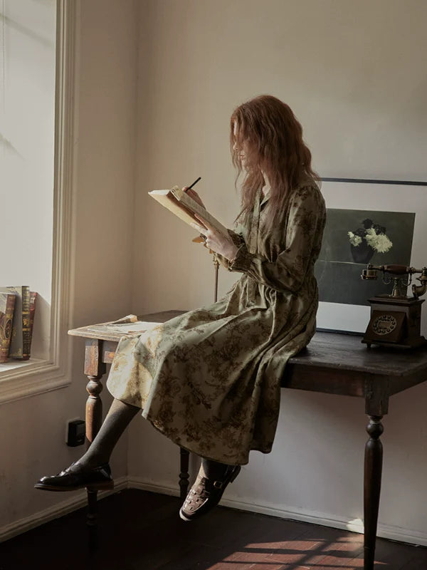 Vintage Floral Enchantress Dress