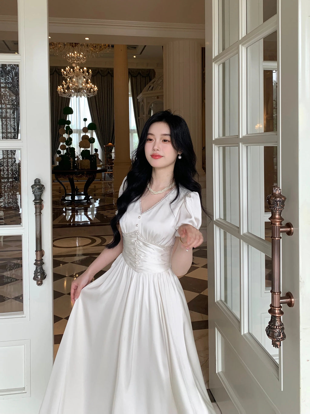 Elegance Enchanted Princess Satin Dress