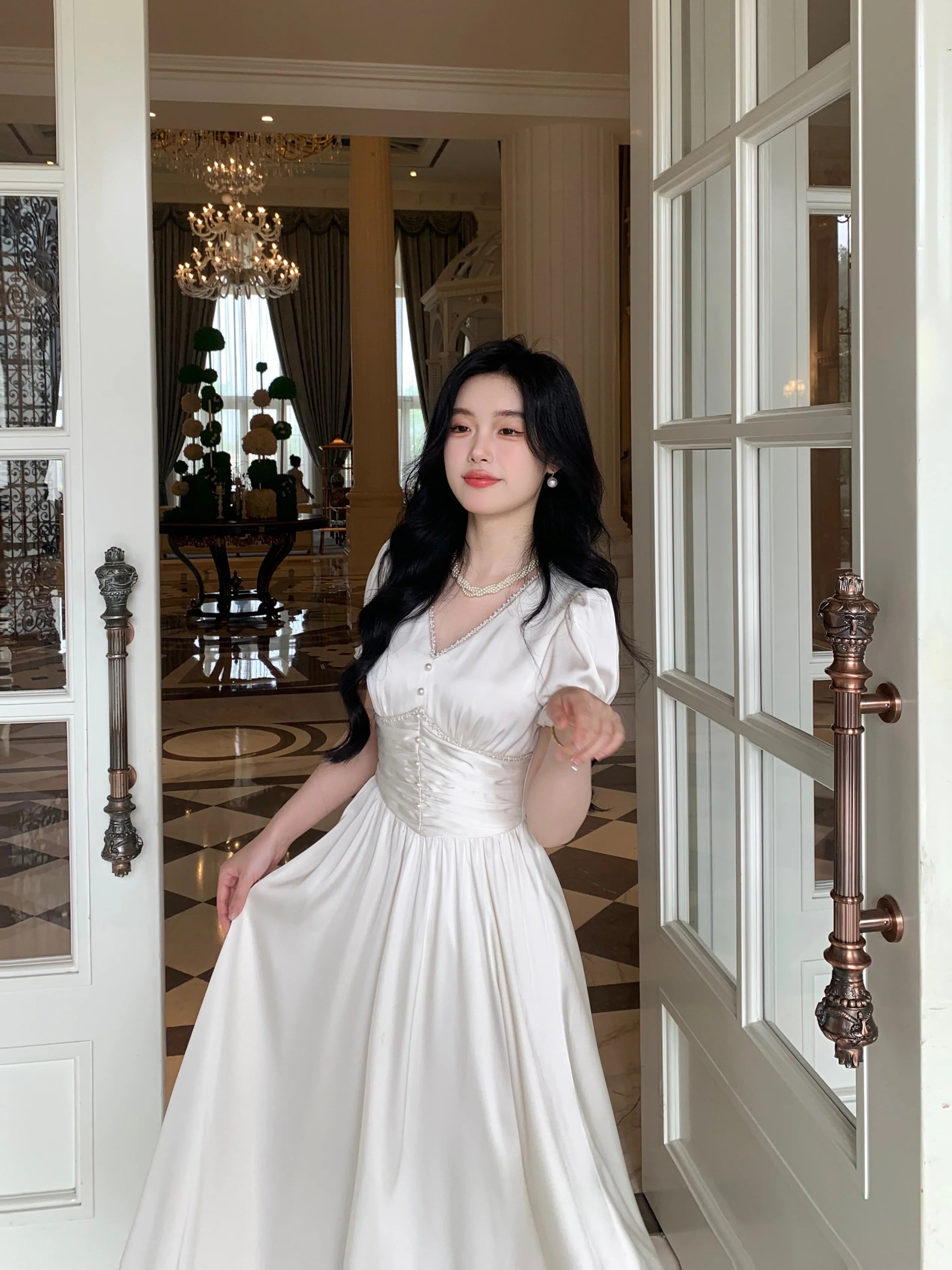 Elegance Enchanted Princess Satin Dress