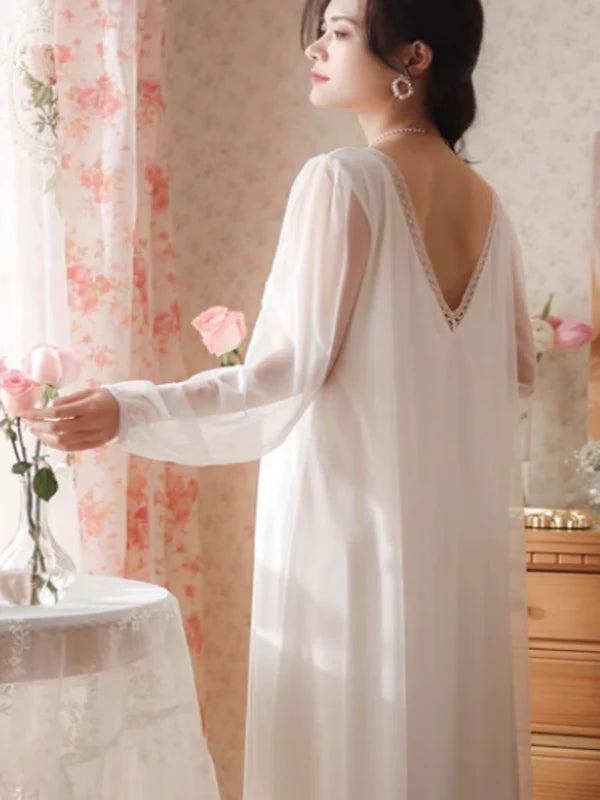 Enchanted Rose Lace Nightdress