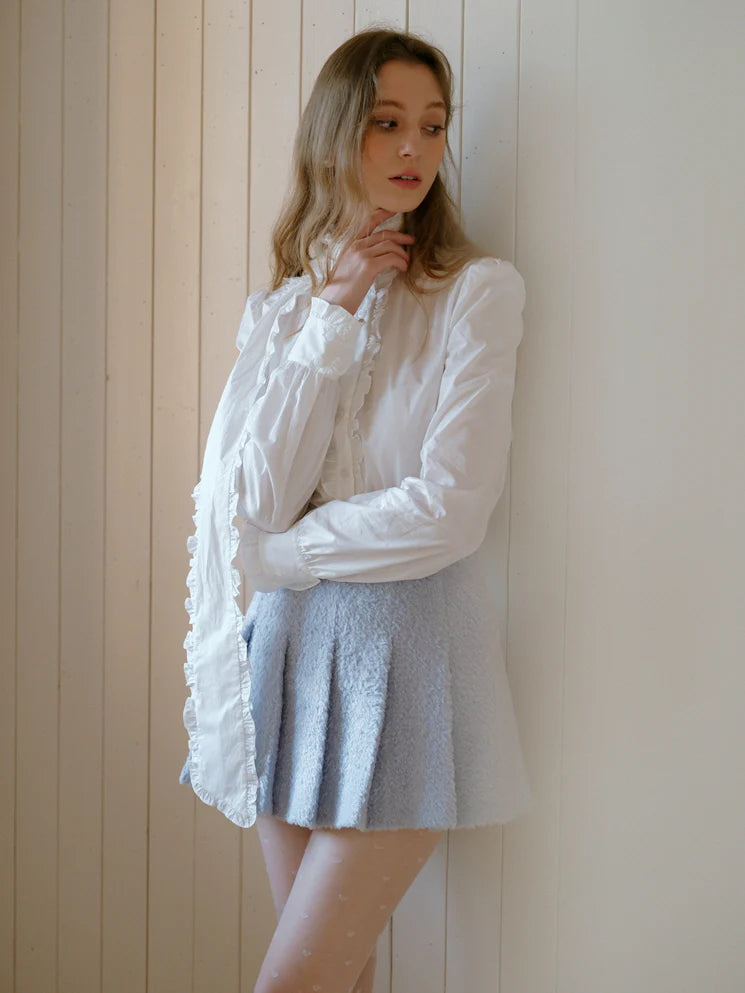 Victorian Lace Trim Bow-Tie Blouse