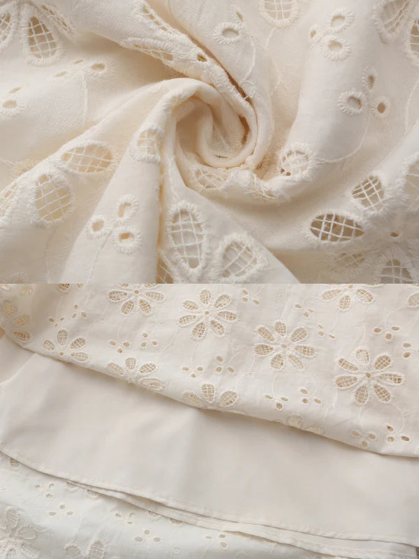 Ruffle Neckline Vintage Daisy Garden Dress