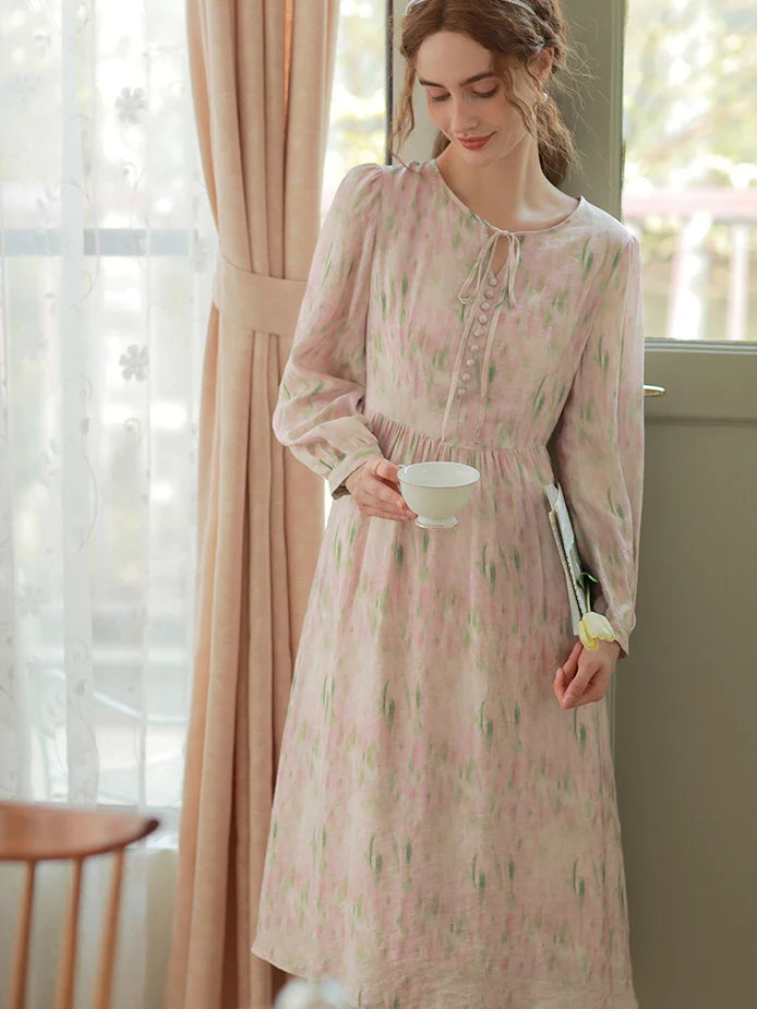 Pastel Dream Tencel Floral Dress